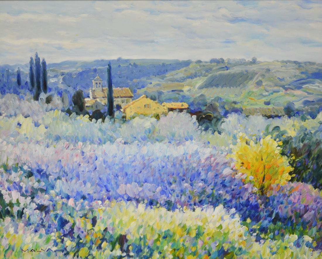 Malva (Hamdi, Omar), oil on canvas "Provence with (1 of 4)