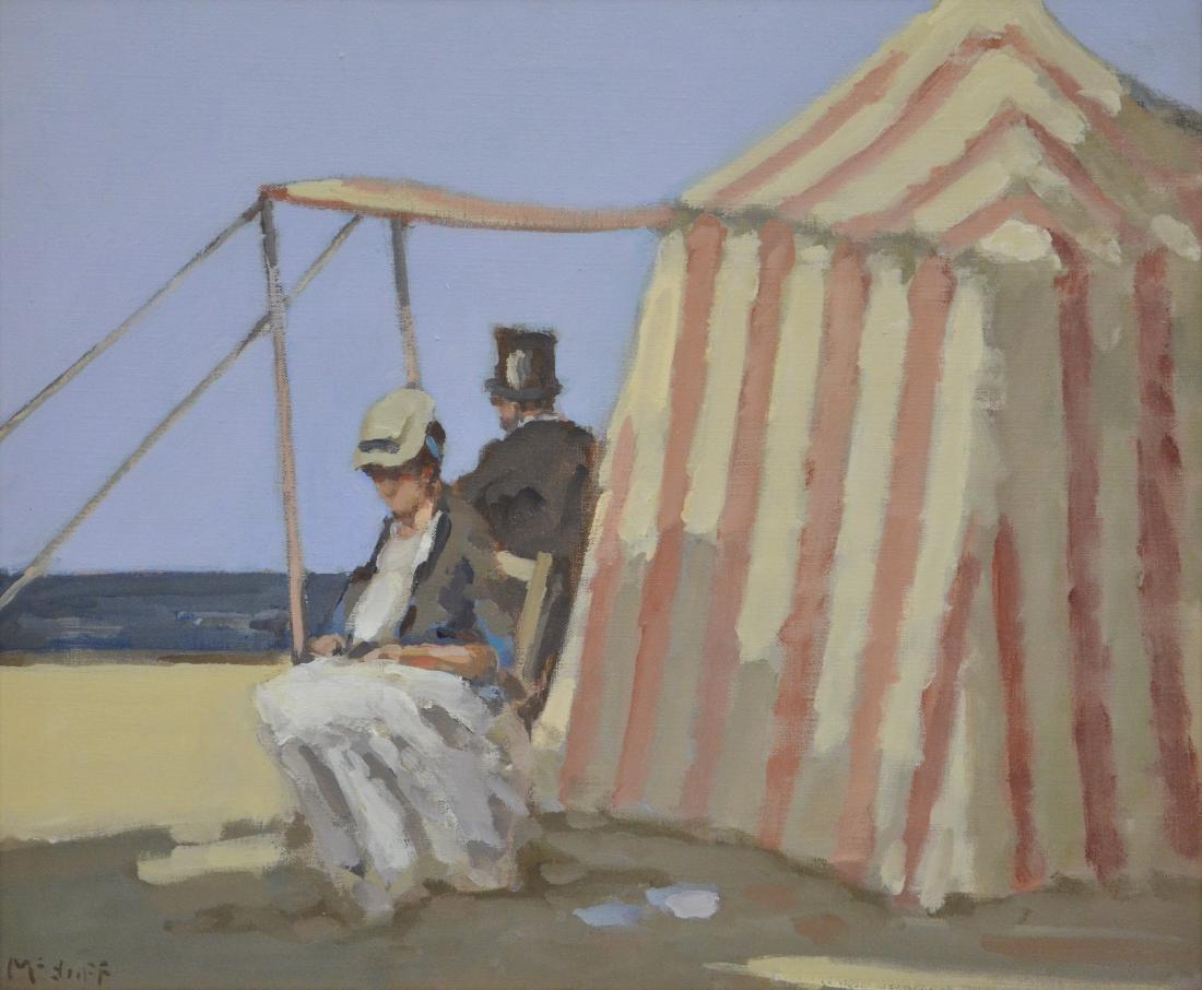 McDuff, Frederick, oil on canvas "Beach Study" (1 of 3)