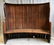 Georgian elm high-back bowed canopy settle