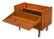 Danish Modern rolling lift lid cart