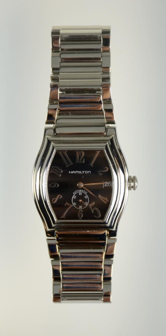 Men's White Hamilton Dodson SS watch: Men's White Hamilton Dodson SS watch, 27 Jewel, Model H274150, movement number ETA 2895-2