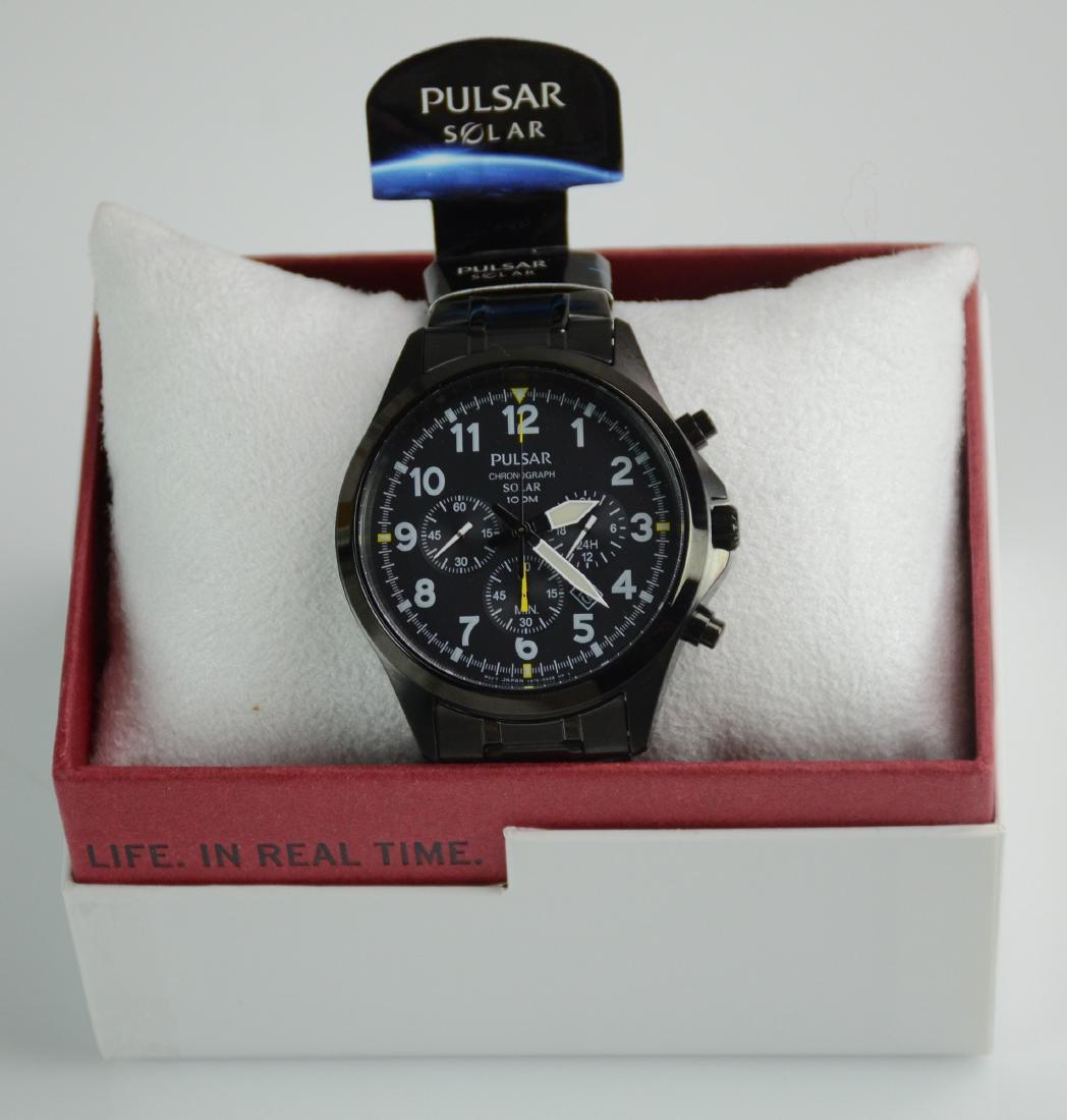 Men's black Pulsar watch: Men's black Pulsar watch, (model PX5039) Solar, (16)