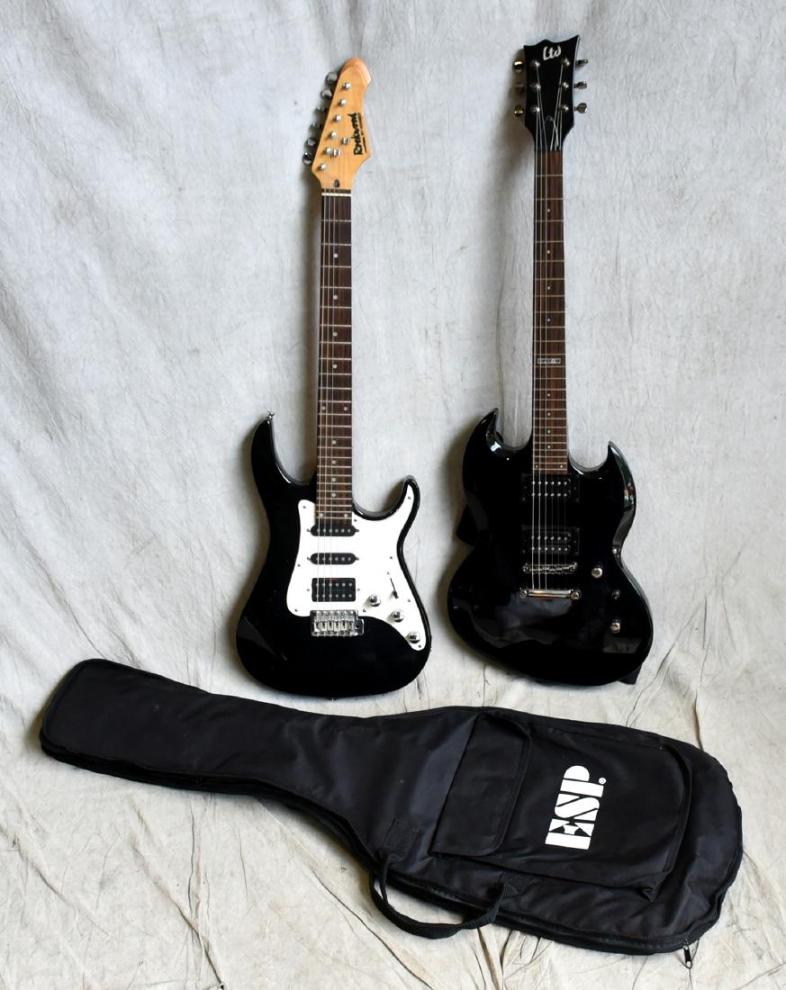 (2) Electric Guitars: (2) Electric Guitars, including Rockwood by Hohner (39" l), ESP Ltd Viper 10 serial number H0905745 with soft sided case (38-3/4" l)