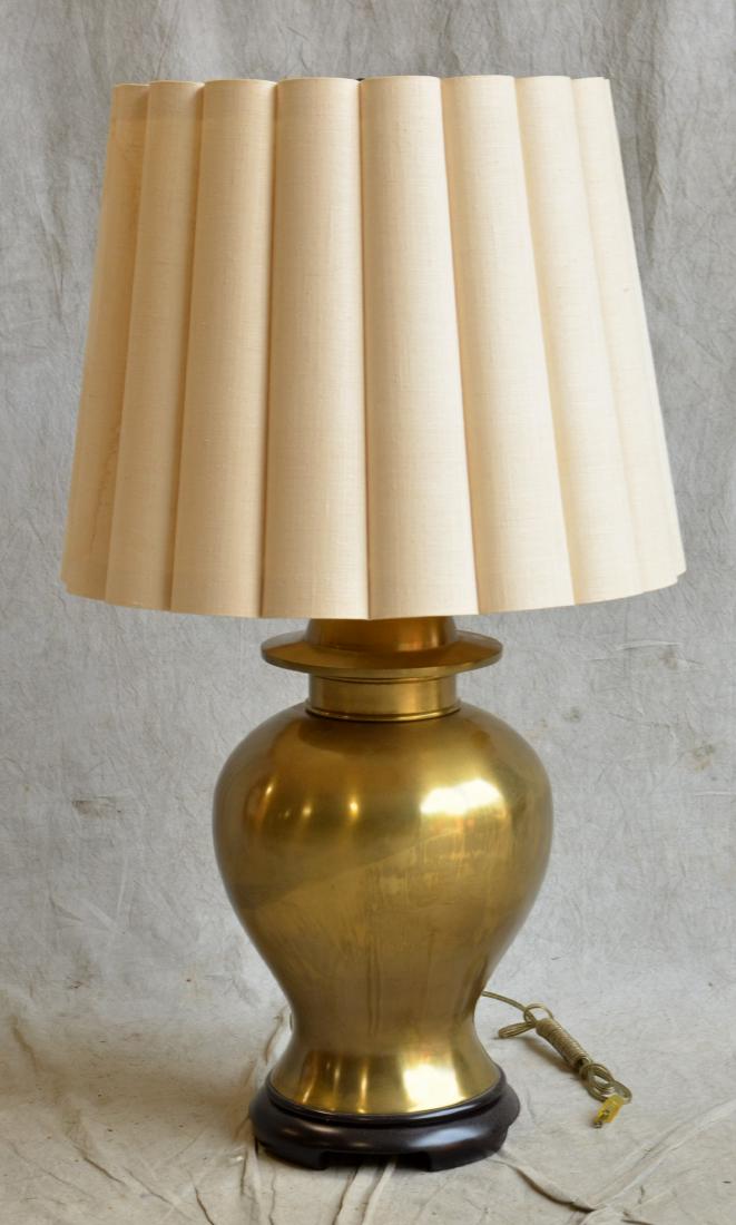brass ginger jar lamps