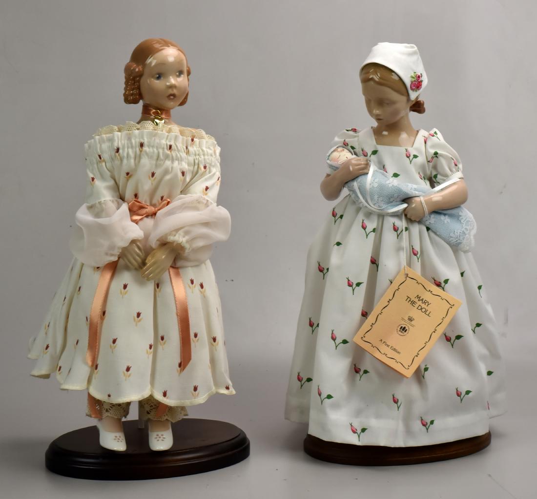 (2) Bing & Grondahl Porcelain Dolls: (2) Bing & Grondahl Porcelain Dolls, Including Mary the Doll and Trine (Tallest 15" h)