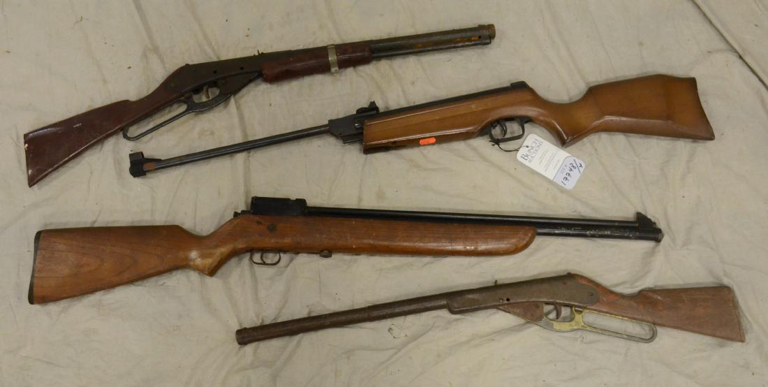 (4) Vintage Air Rifles: (4) Vintage air rifles, includes Daisy Model #120 + Crossman "22"