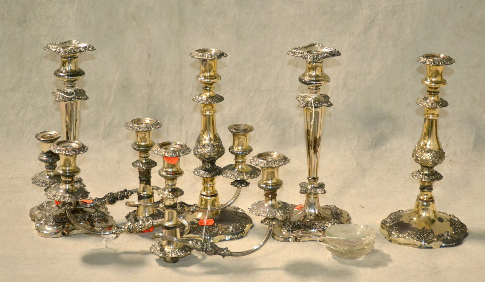 (2) Pair Silverplate Candlesticks (1 of 1)