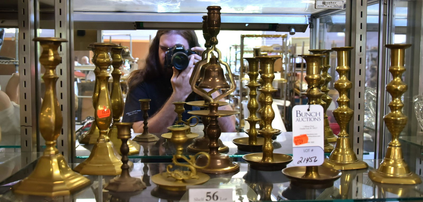 Shelf #56 - Brass Candlestick Lot (1 of 1)