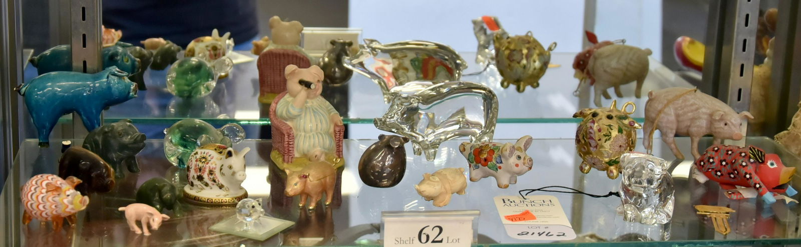 Shelf #62 - (19) Pig Figures (1 of 1)