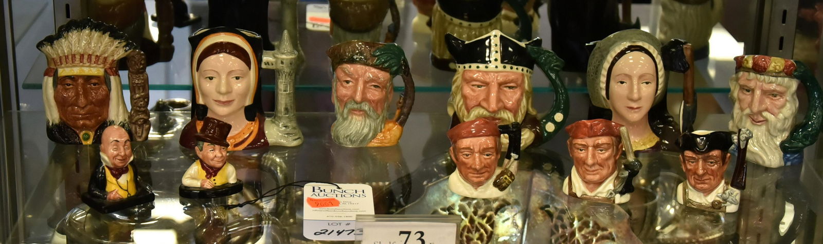 Shelf #73 - (11) Royal Doulton Toby Jugs & Busts (1 of 1)