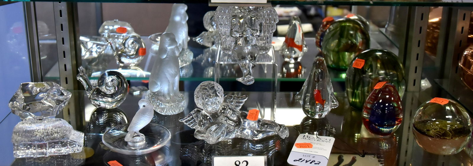Shelf #82 - Glass Paperweights & Figures (1 of 1)