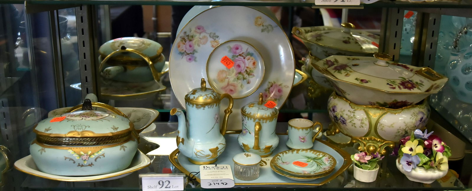 Shelf #92 - Porcelain Tea Set, Bowls and Dishes (1 of 1)