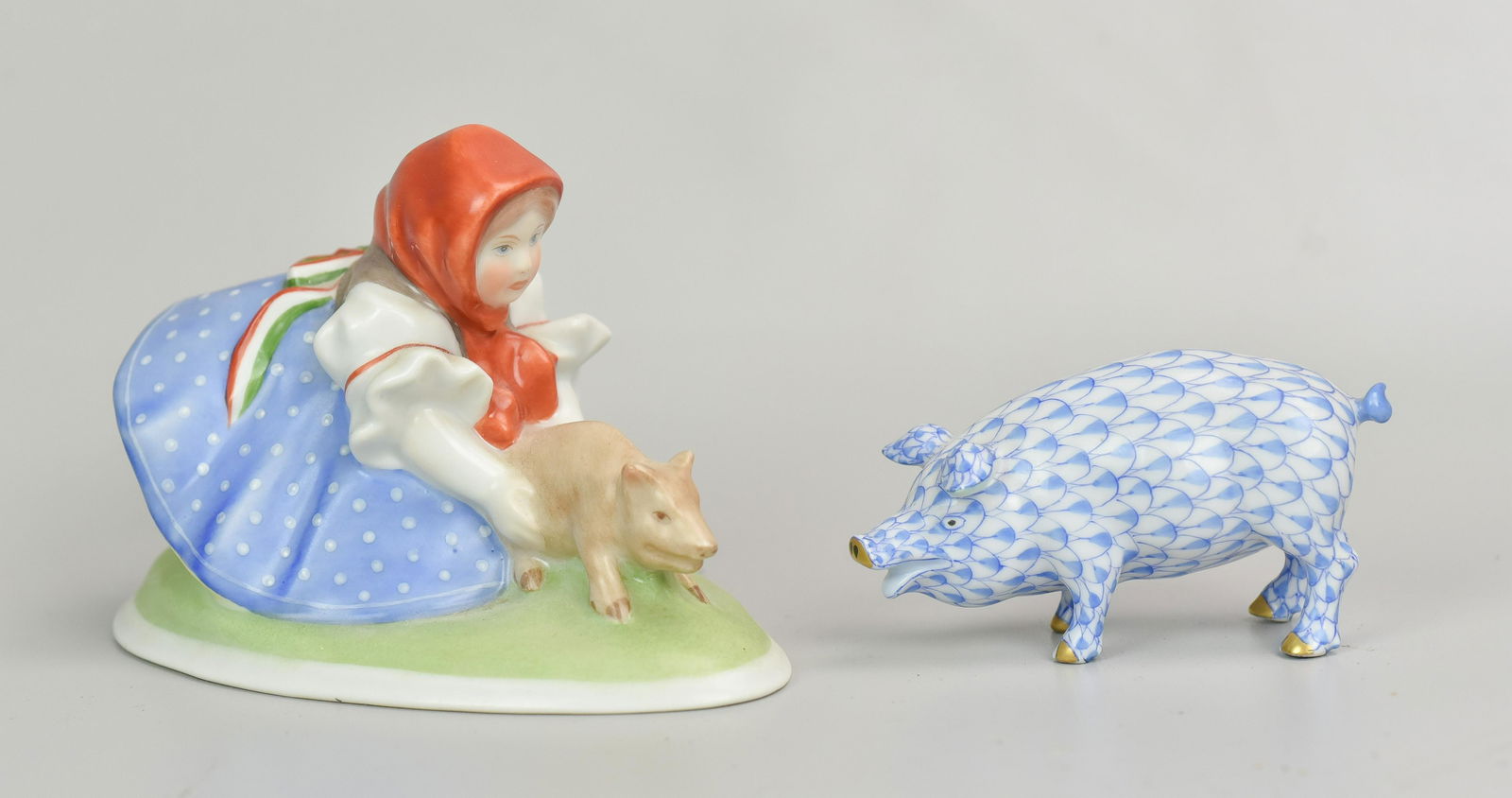 (2) Herend Porcelain Figures (1 of 3)