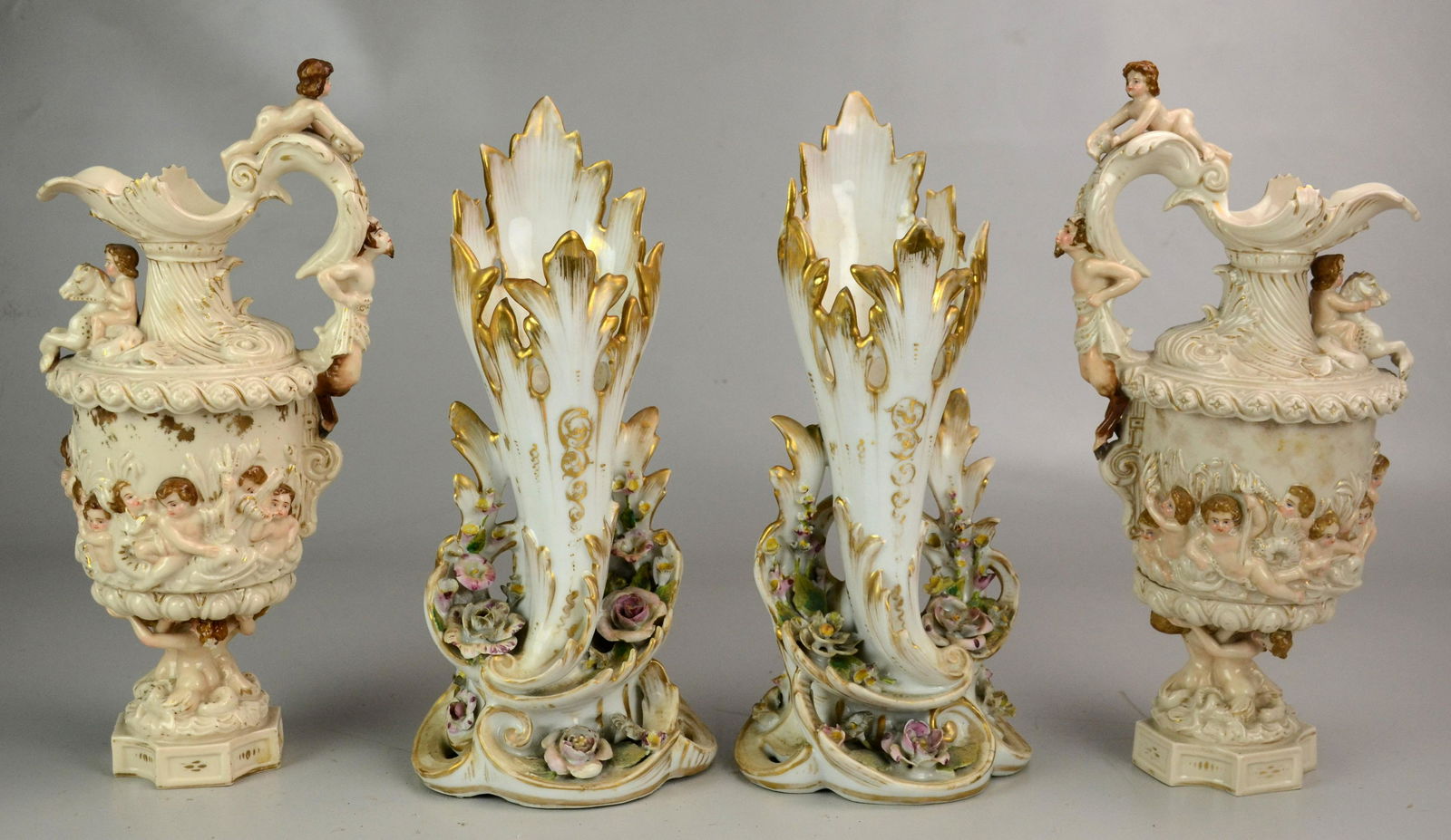 (4) Pcs Rudolstadt & Old Paris Porcelain (1 of 1)