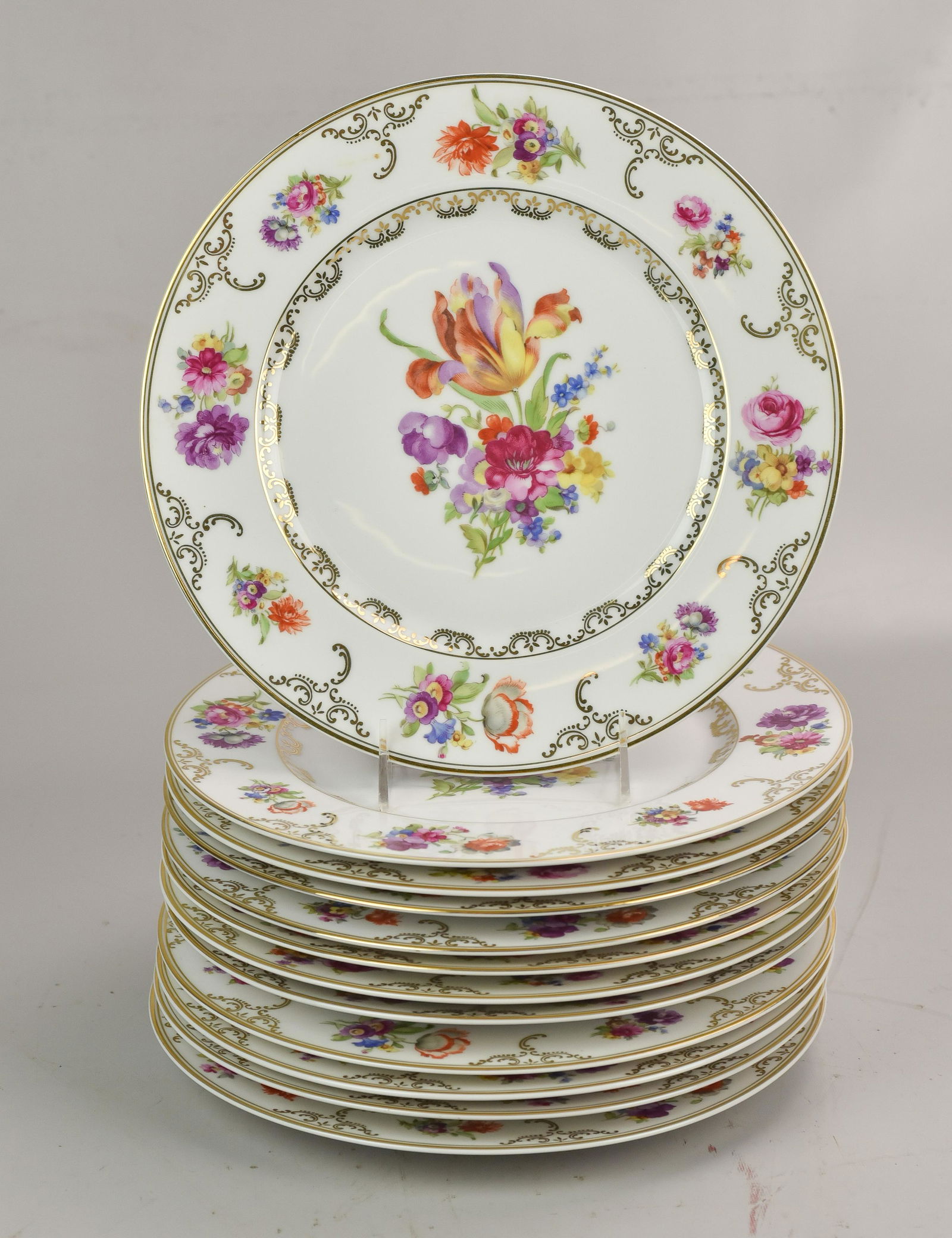 (12) Heinrich & Co Floral Dinner Plates (1 of 2)