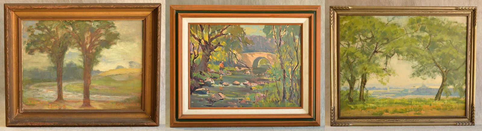 (3) Impressionist Landscape Paintings (1 of 4)
