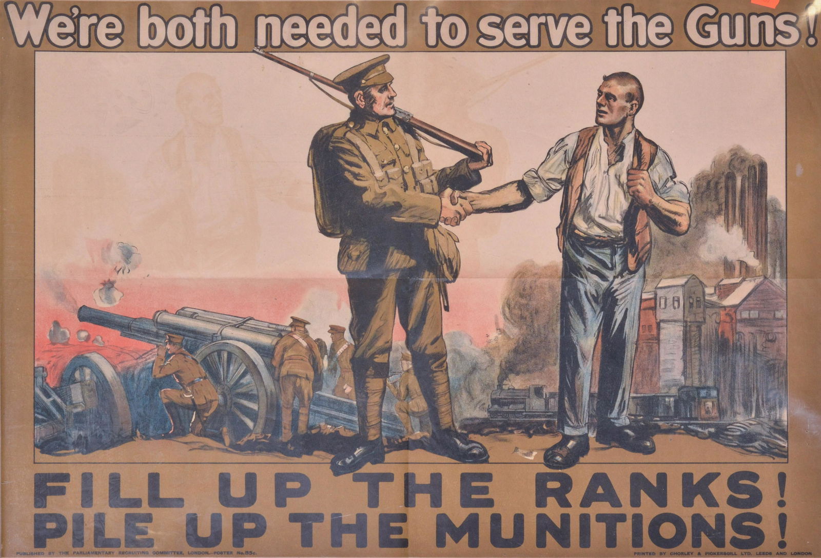 WW1 Poster "Pile Up The Munitions!", Great Britain (1 of 1)