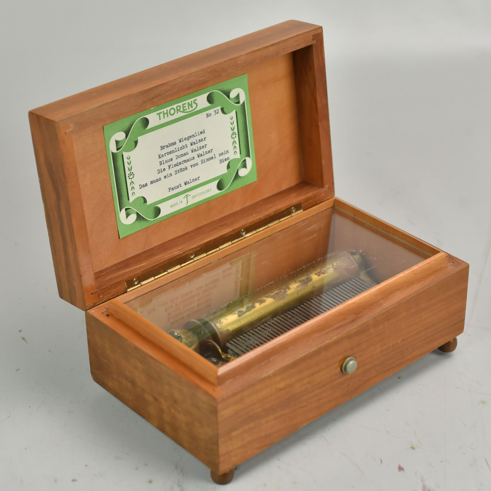 Swiss Thorens 4 Song Cylinder Music Box (1 of 3)