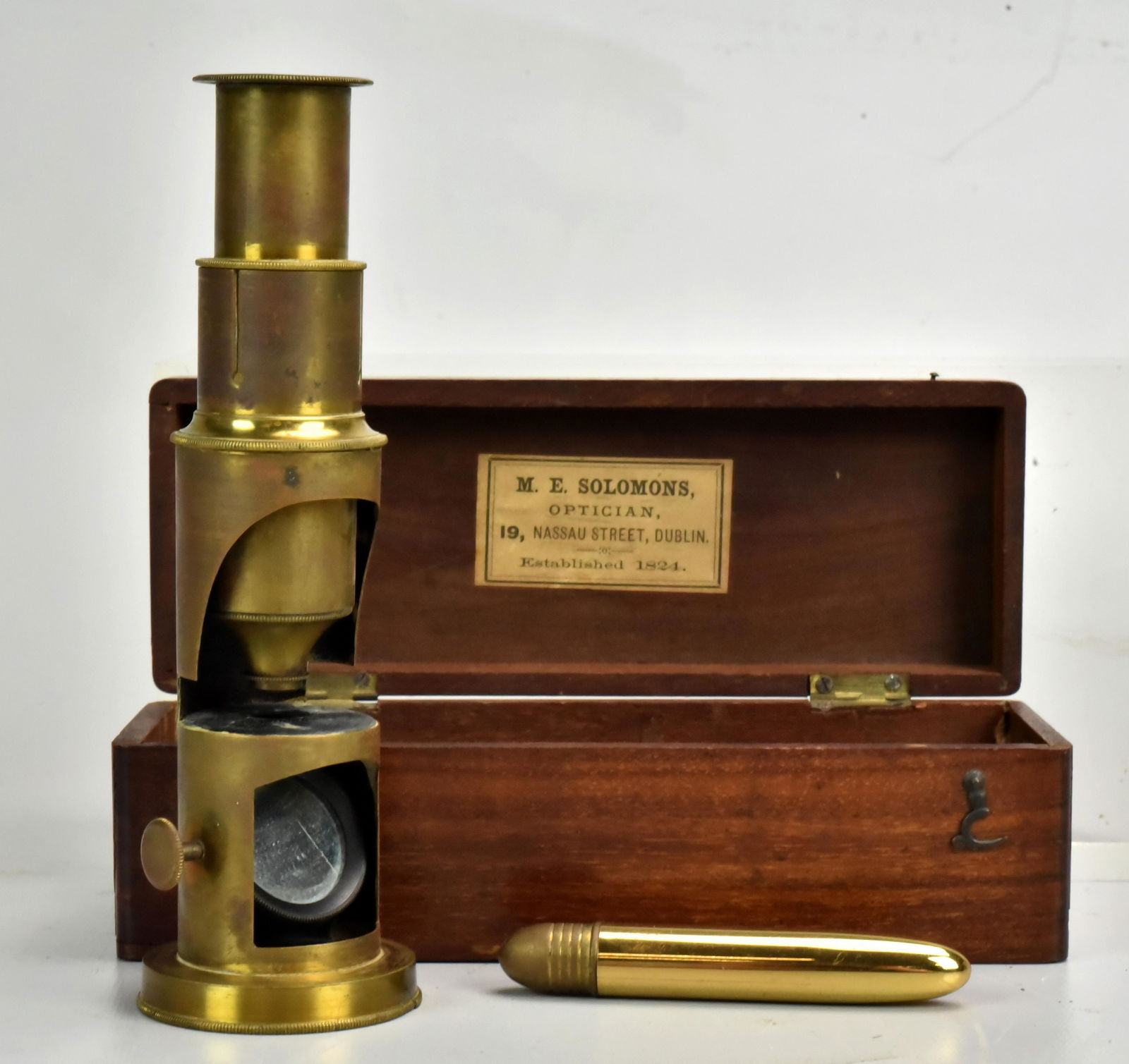 Boxed Brass Students Microscope (1 of 1)