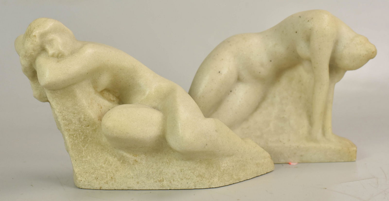 (2) Nude Sculptures by Vincent Glinsky: (2) Nude Sculptures by Vincent Glinsky: "The Nude" and "The Awakening"