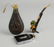 Ronson Lighter, Carved Figural Pipe, Shot Flask