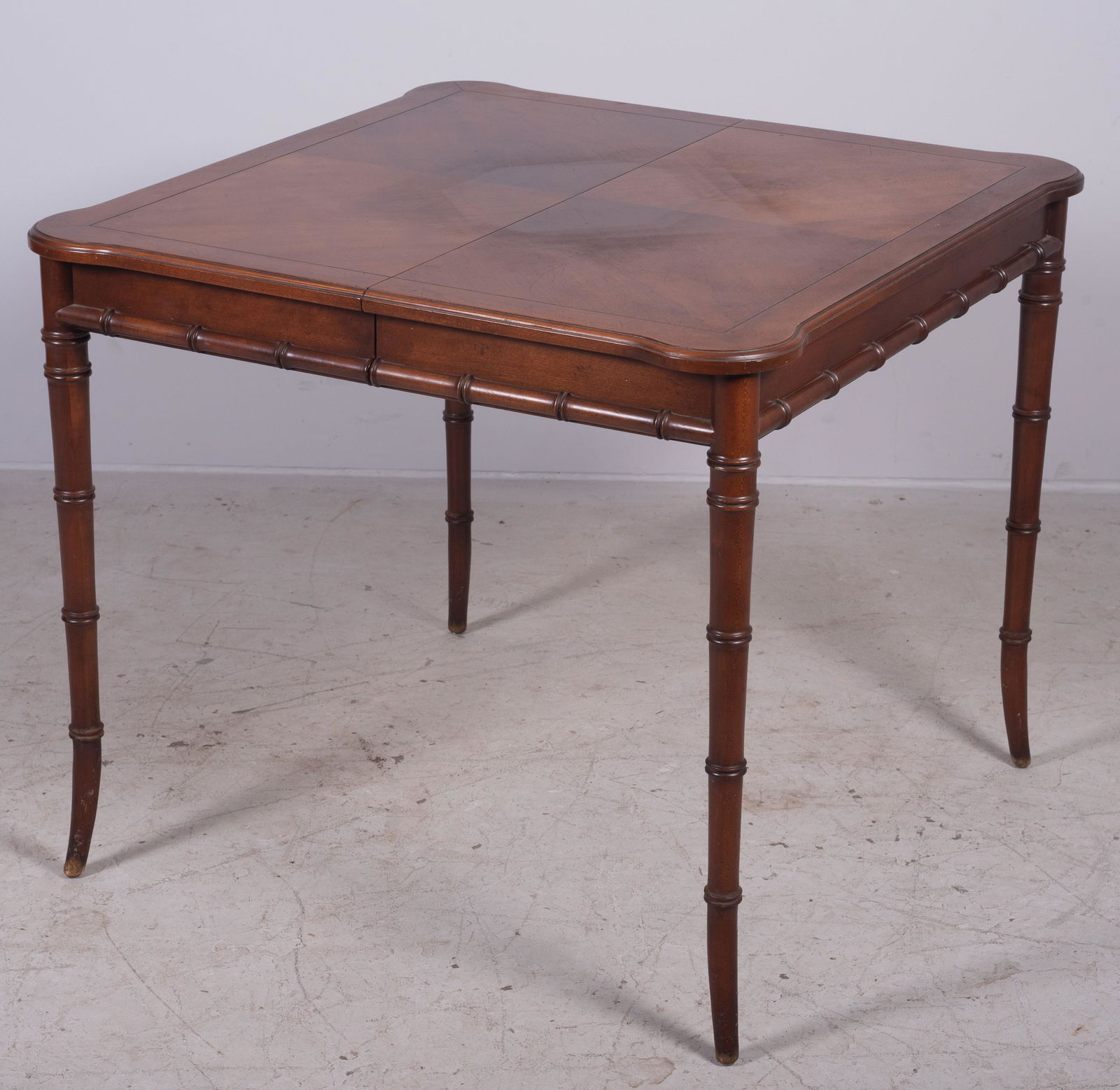 Kittinger mahogany faux bamboo breakfast table (1 of 1)