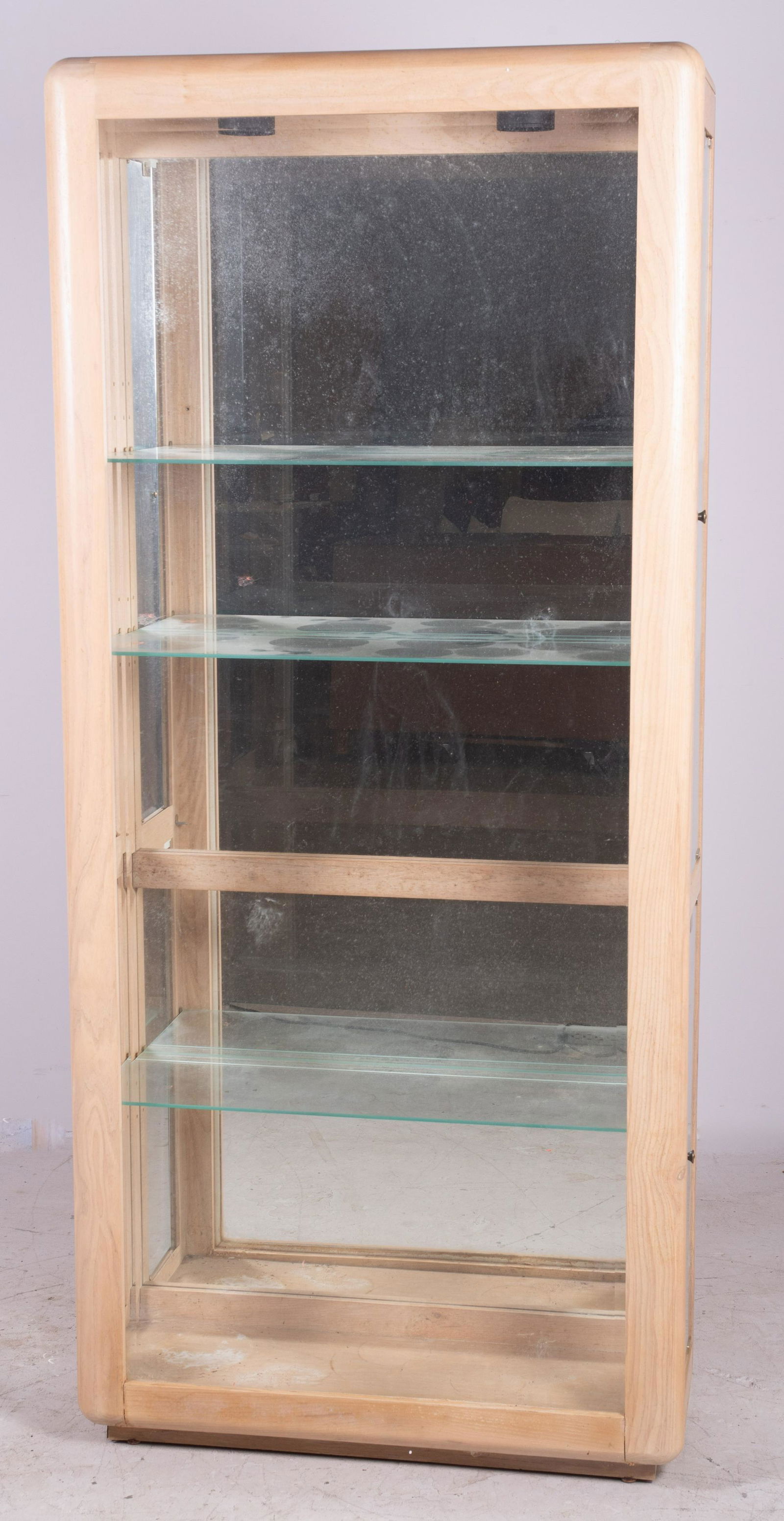 Pulaski blond display cabinet (1 of 1)