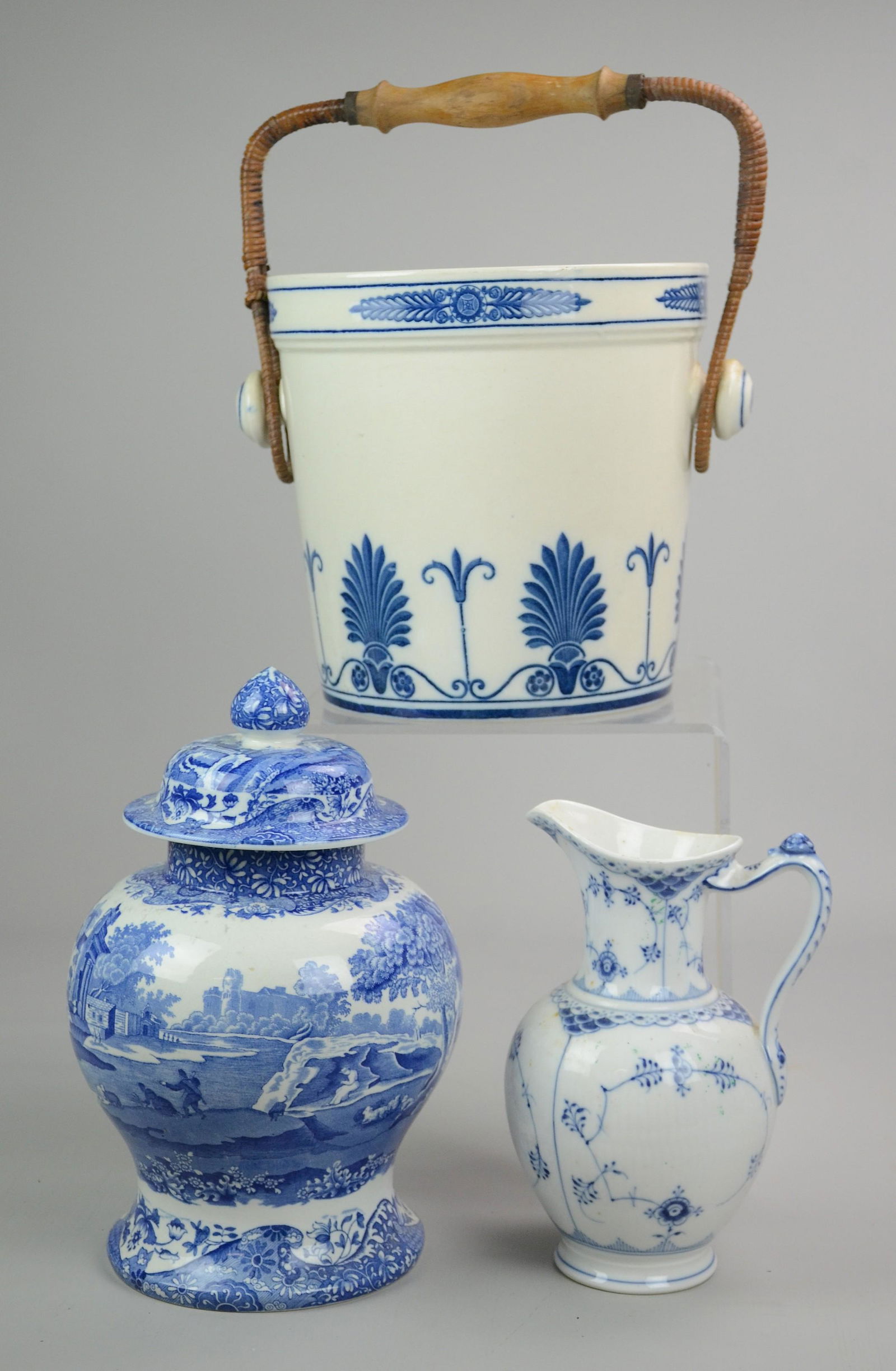 (3) Pcs Blue and White Porcelain (1 of 1)