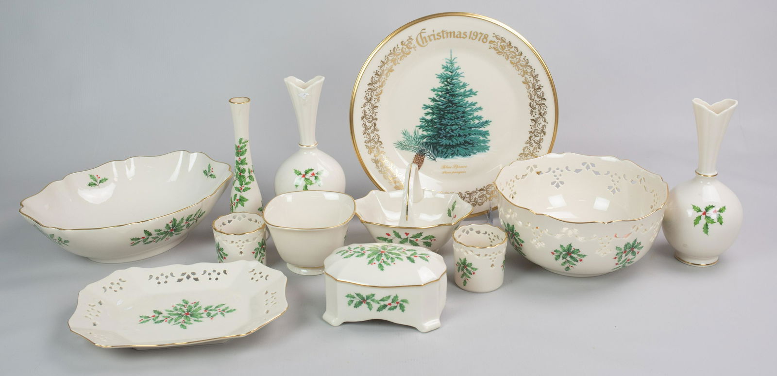 (12) Pcs Lenox Christmas Porcelain (1 of 1)