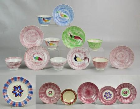 (18) pcs of Spatterware (1 of 15)