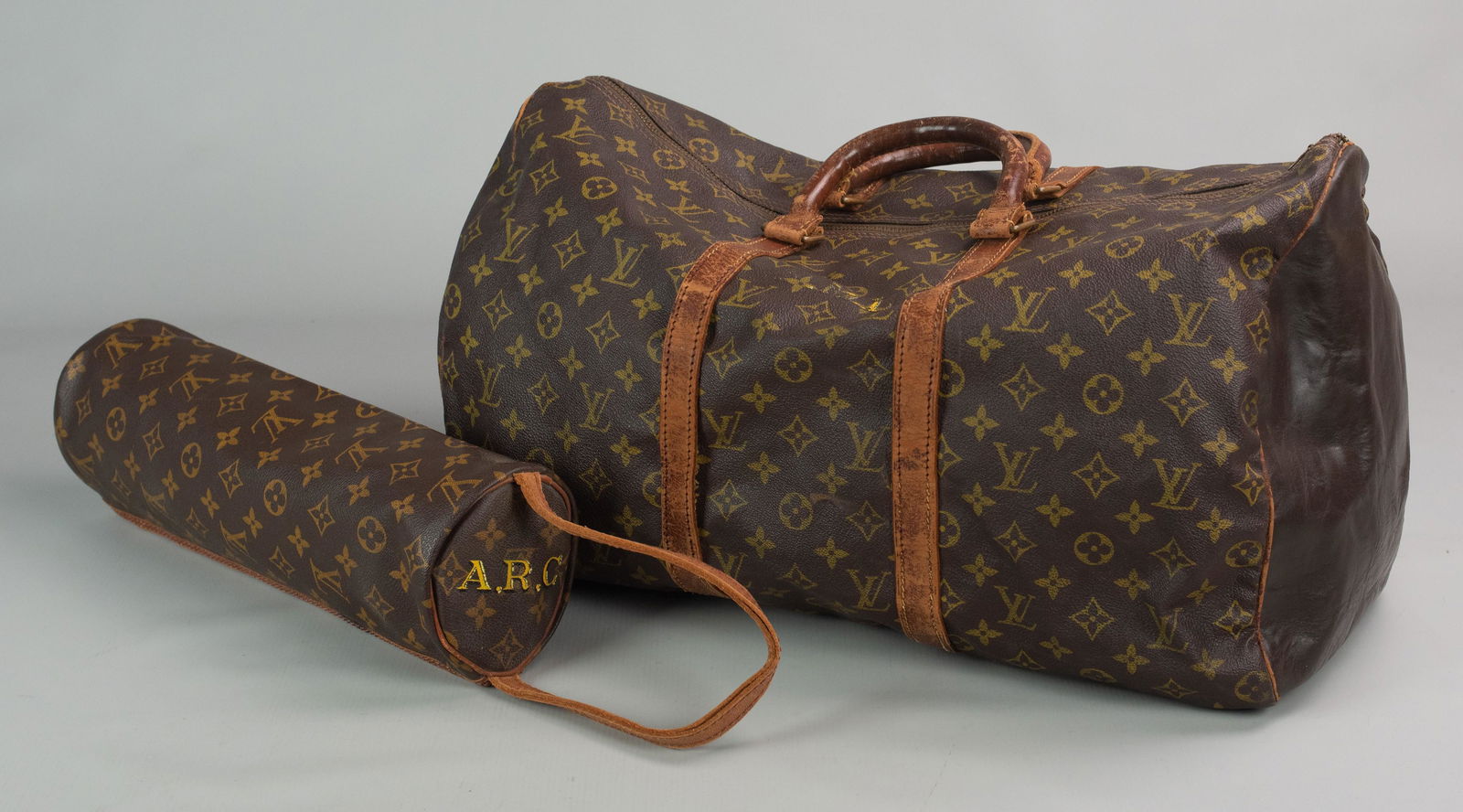 Louis Vuitton Monogrammed Duffel and Toiletries Kit (1 of 5)
