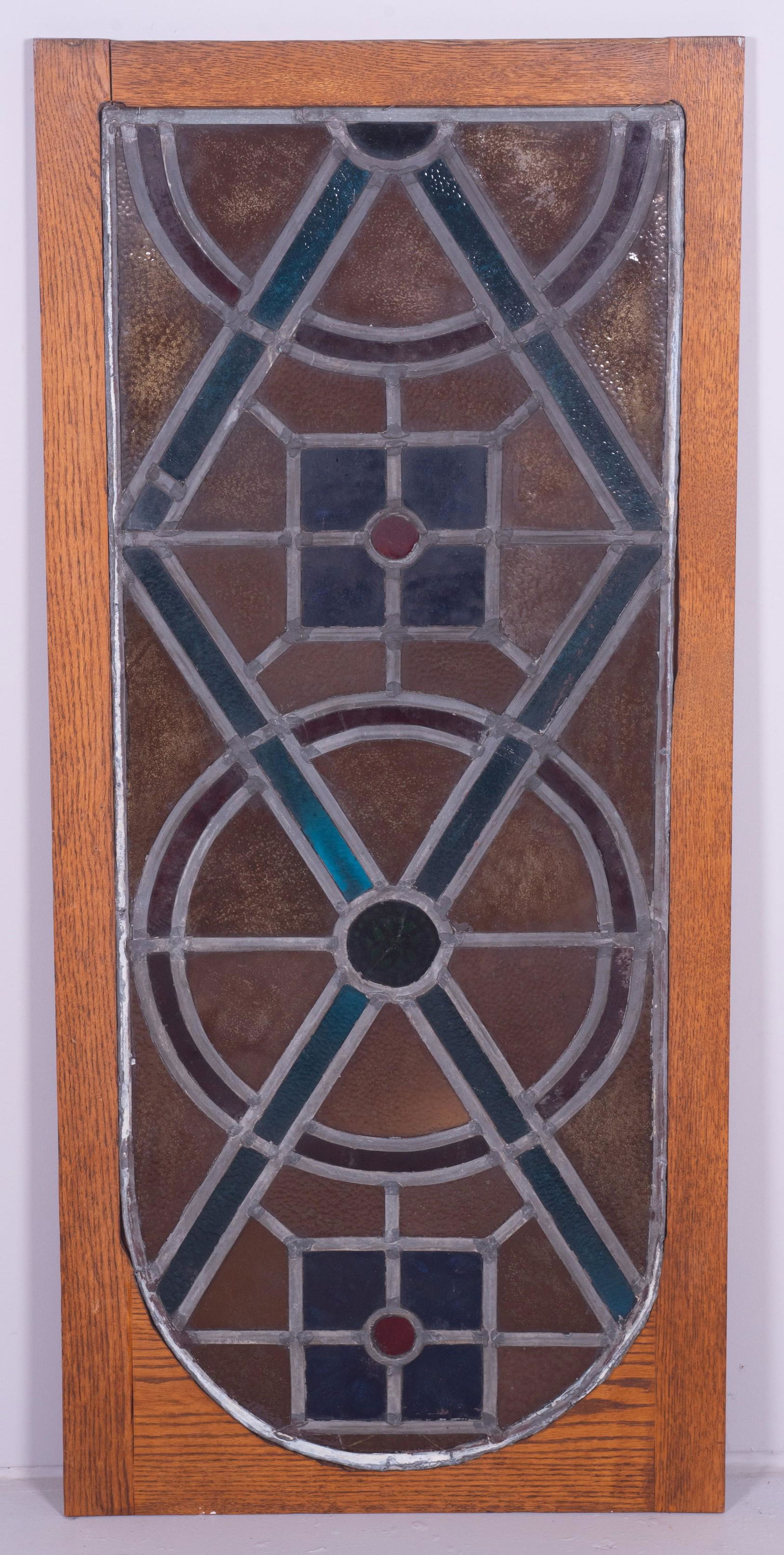 Stained glass window in oak frame Dec 17, 2019 William Bunch