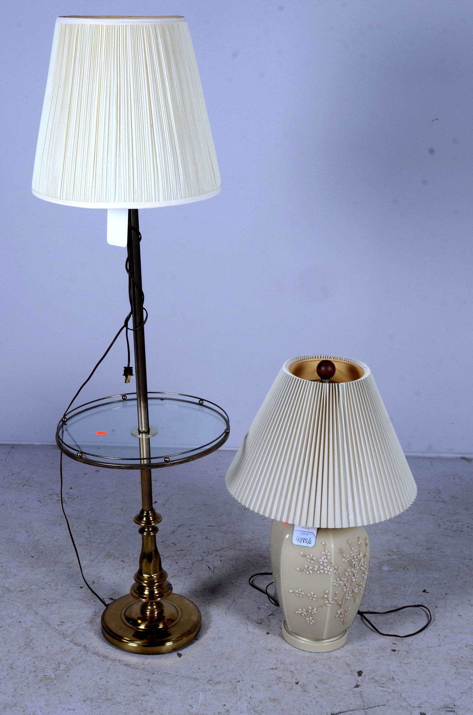 glass table top lamps