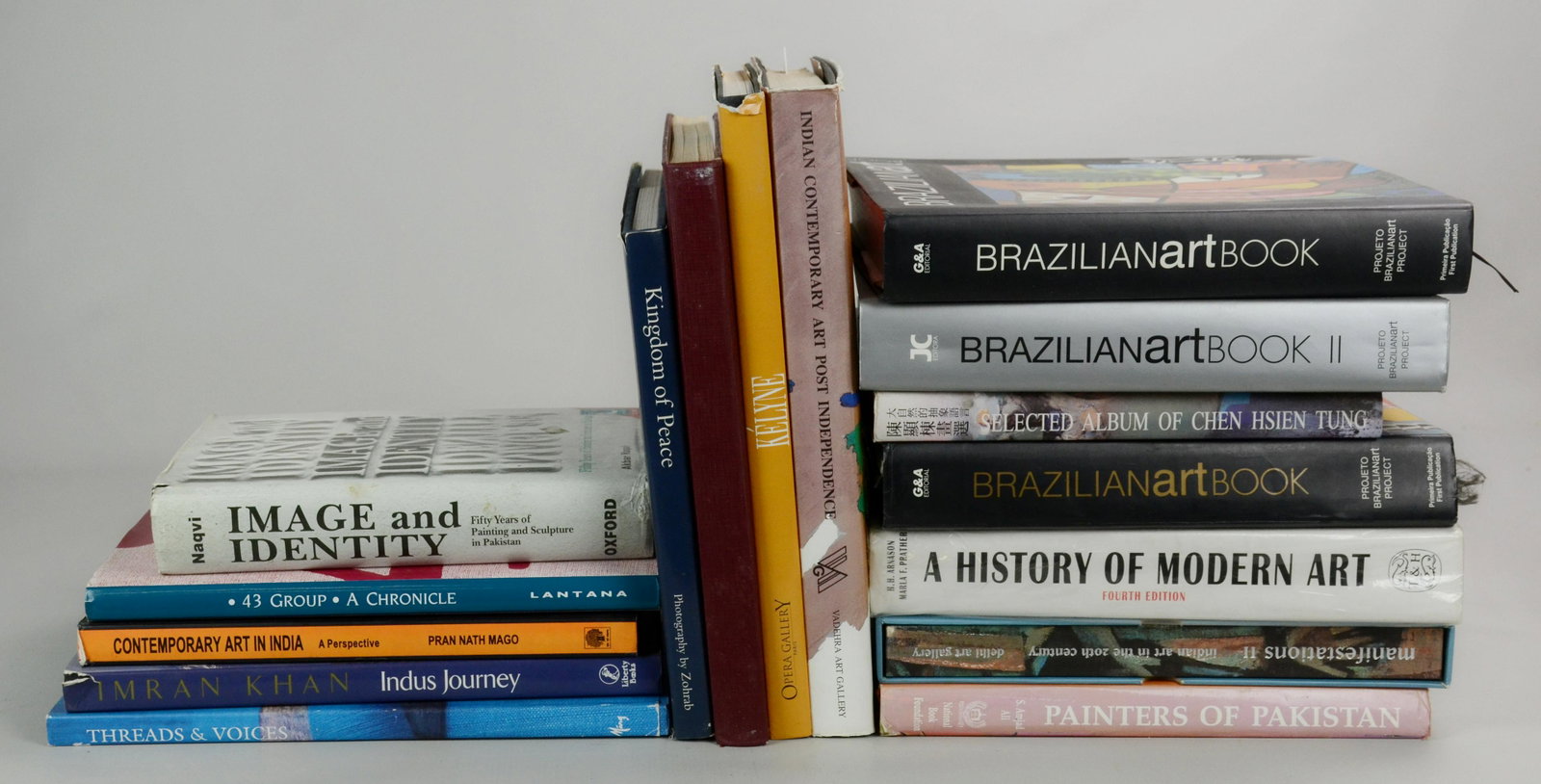 (16) Art Books, Coffee Table Books, Contemporary and: Group of (16) Art Books, Coffee Table Books on Art and Artist, Contemporary and Modern Art including ----- "Indian Contemporary Art Post Independence" -----"Kelyne", Opera Gallery Paris -----"Brazilia