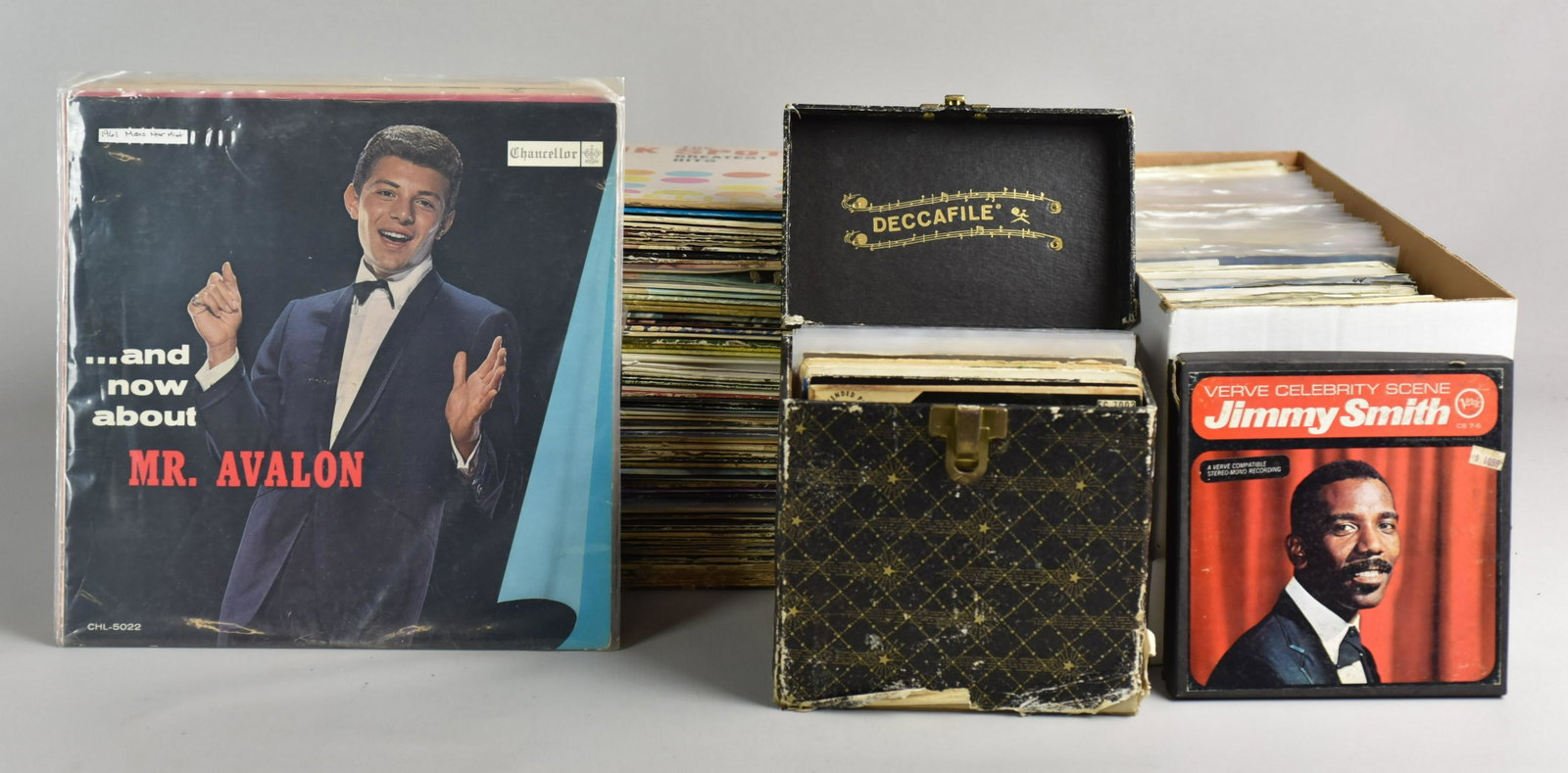 (50)+ Records and 45: (50)+ Records and 45's including Out of Our Heads Rolling Stones, Big Hits Rolling Stones, The Rolling Stones Now!, December's Children Rolling Stones, Exile on Main Street Rolling Stones, Jimi Hendri