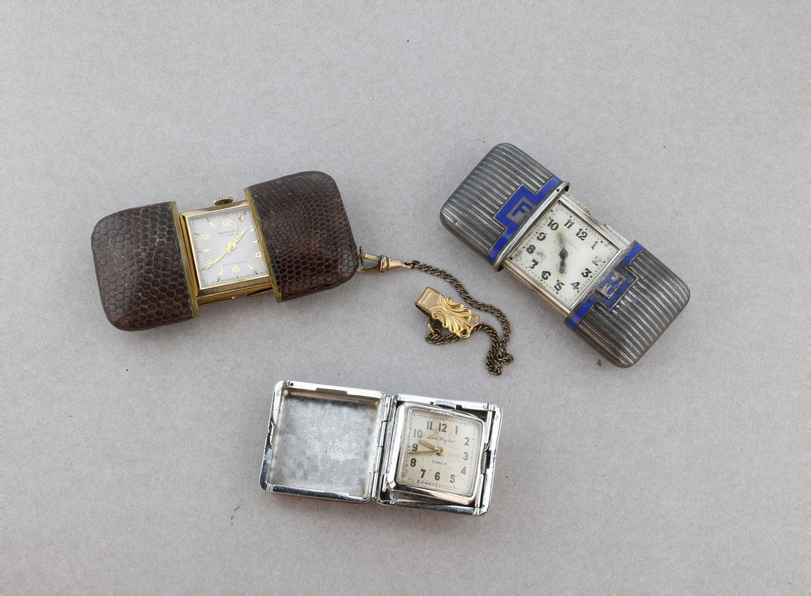 Vintage Clocks, Cartier, Ben Hogan Timex, other (1 of 2)