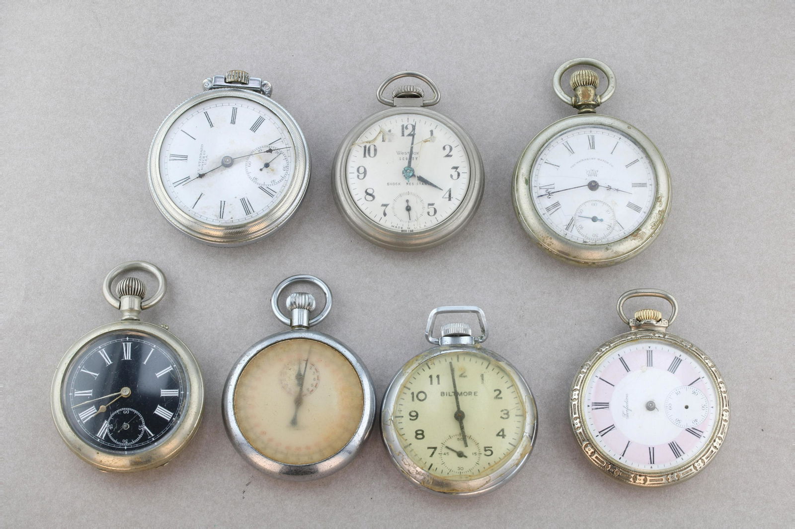 (7) Pc Lot pocket watches (1 of 1)