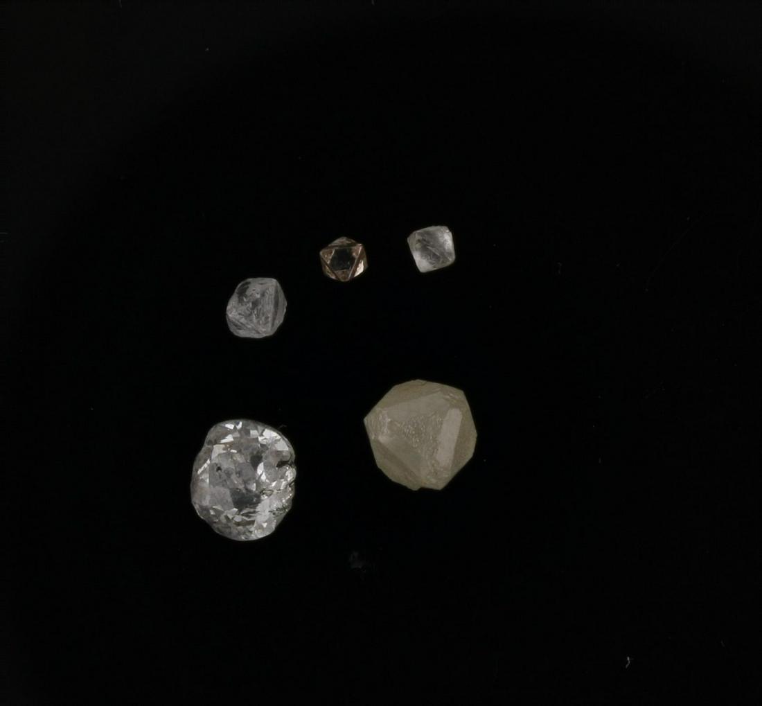 1.50Cts Diamonds - Octahedron Rough Shapes (1 of 1)
