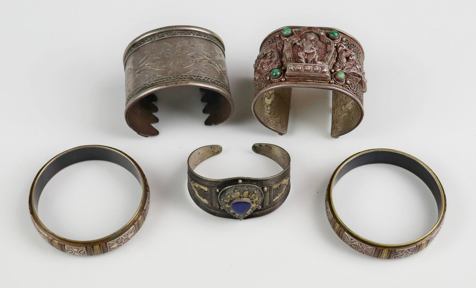 (5) Pc Lot of Indian Tribal Bangles (1 of 1)