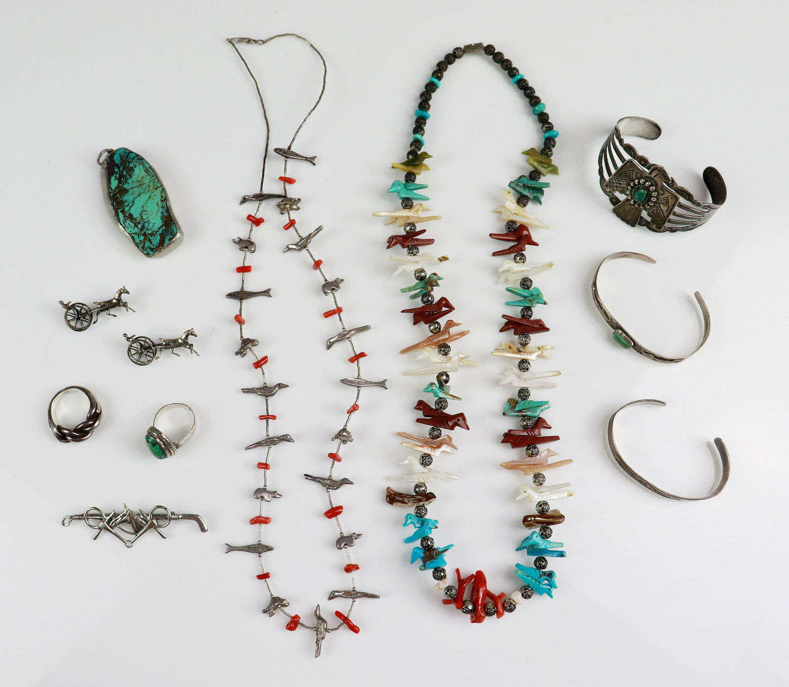 (11) Pcs Silver Southwestern Navajo Jewelry (1 of 1)