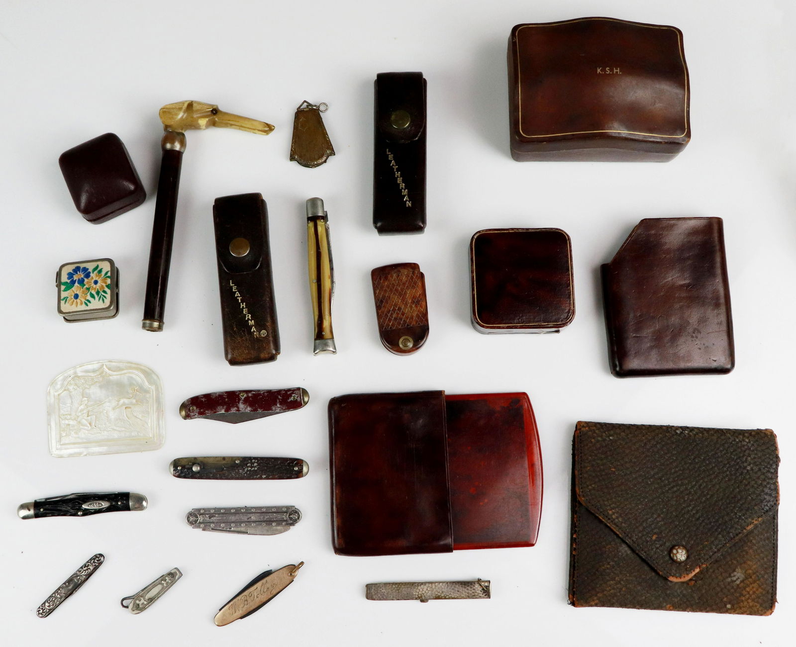 Antique Jewelry Boxes and Personal Items (1 of 1)