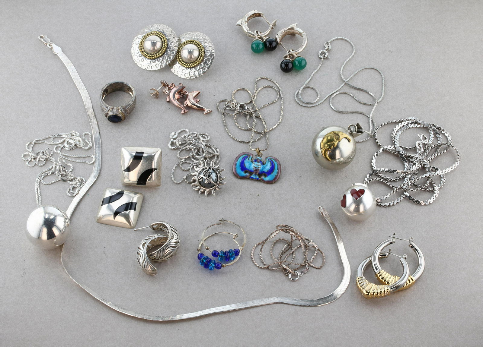 Large Lot of Sterling Silver Jewelry (1 of 1)