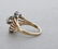 14K YG Diamond Ring, about 75 pt tdw