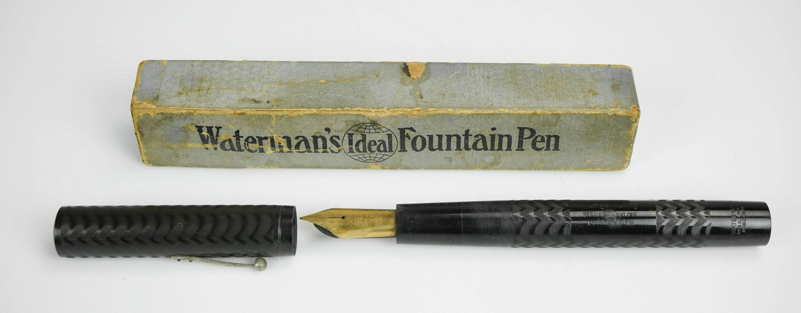 Waterman's Ideal Fountain Pen 20: Waterman's Ideal Fountain Pen 20, in original box with size 10 gold nib, circa 1910