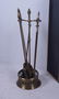 (4) pc Brass Fireplace equipment - 2