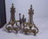 (4) pc Brass Fireplace equipment - 4