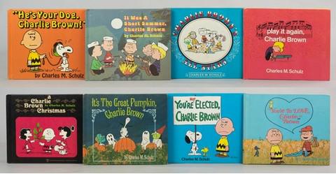 (8) Charles M. Schulz Titles: (8) Charles M. Schulz titles, all first printing, to include "You're Not Elected Charlie Brown", first edition "It's The Great Pumpkin Charlie Brown", "A Charlie Brown Christmas","Play It Again, Charl