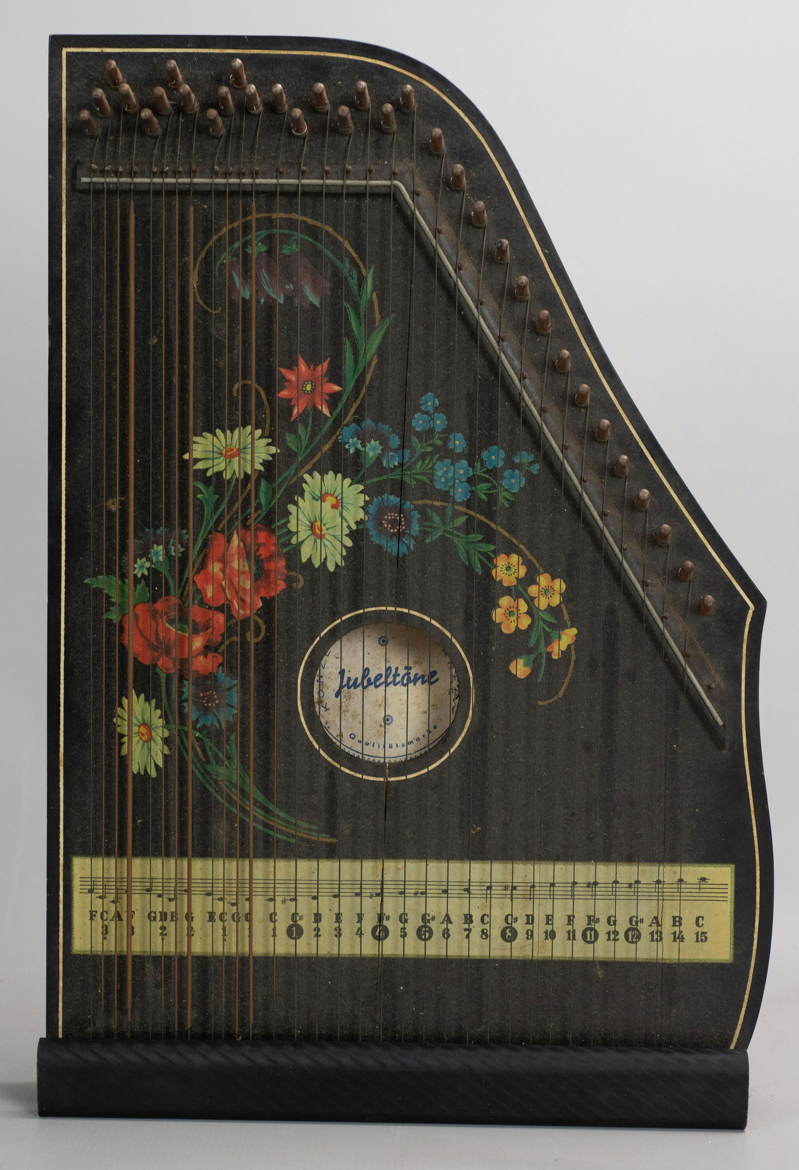 Jubeltone Zither Lap Harp, Konzert Salon Harfe Barnebys