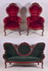 (3) pc Victorian style parlor set
