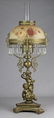 Plume and Atwood Putti Form Oil Lamp
